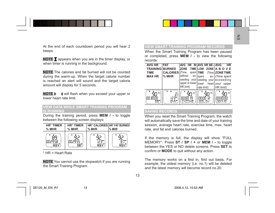 Oregon Scientific SE120 User Manual | Page 13 / 20