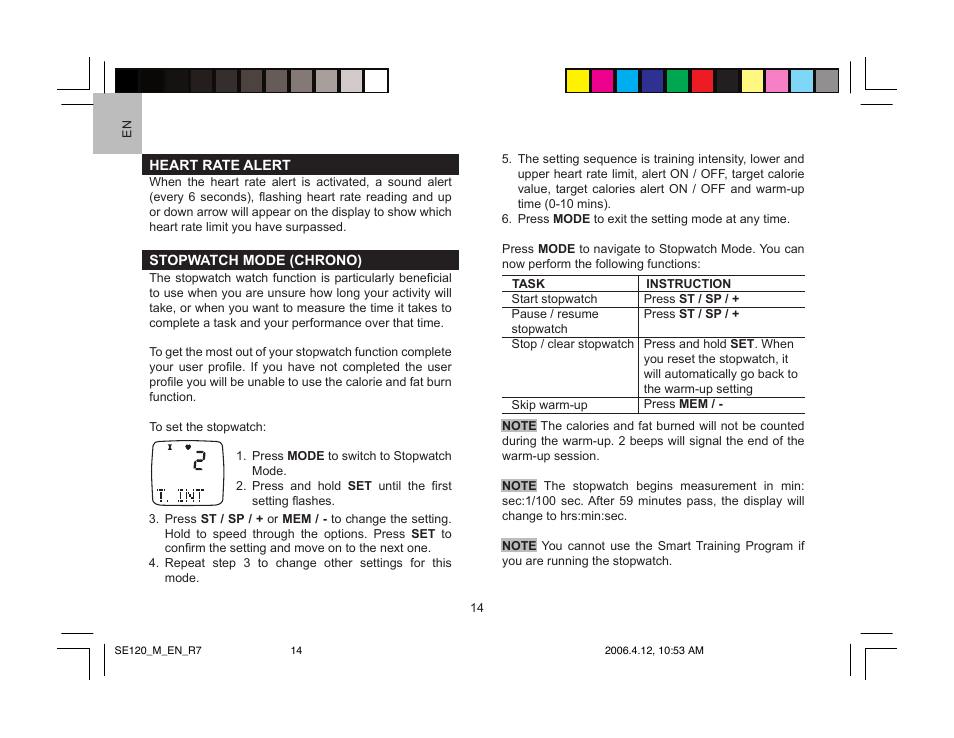 Oregon Scientific SE120 User Manual | Page 14 / 20