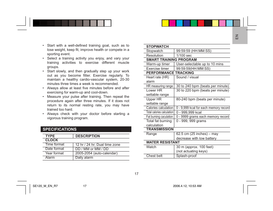Oregon Scientific SE120 User Manual | Page 17 / 20