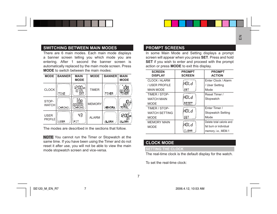 Oregon Scientific SE120 User Manual | Page 7 / 20