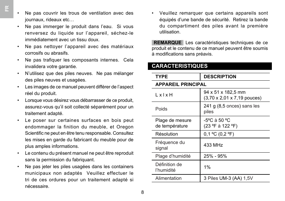 Oregon Scientific 086L005036-017 User Manual | Page 35 / 73