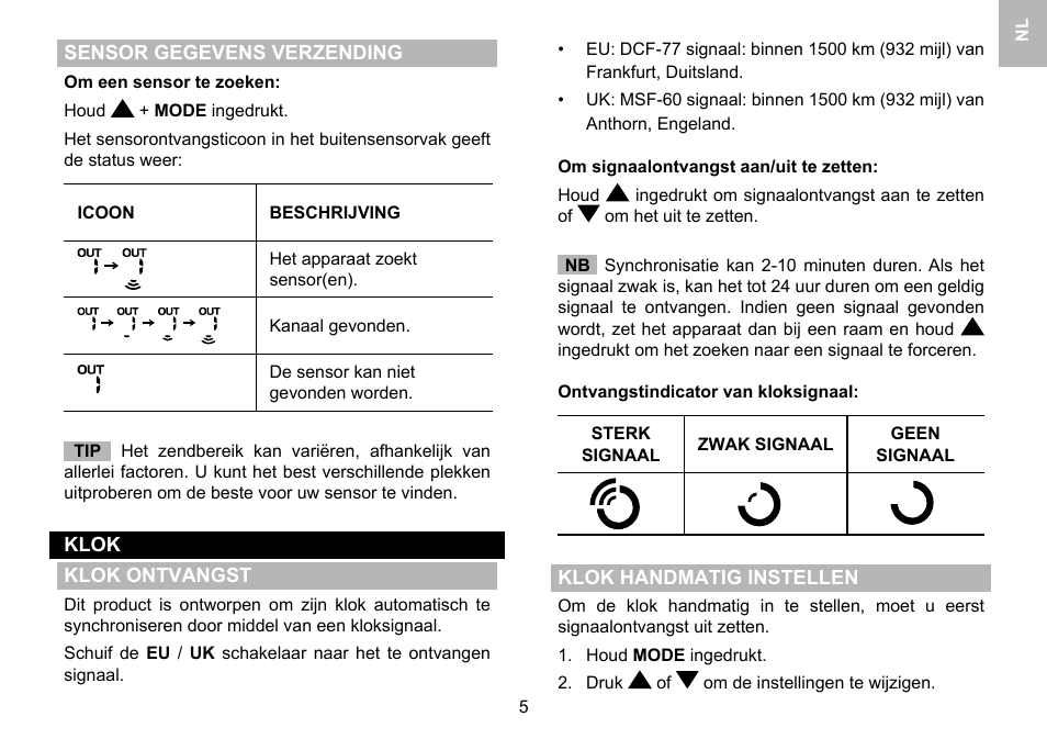 Oregon Scientific 086L005036-017 User Manual | Page 50 / 73