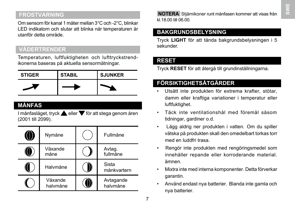 Oregon Scientific 086L005036-017 User Manual | Page 70 / 73