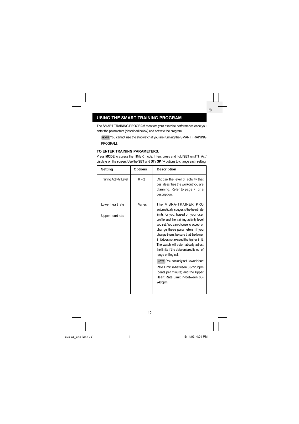 Oregon Scientific SE112 User Manual | Page 11 / 19