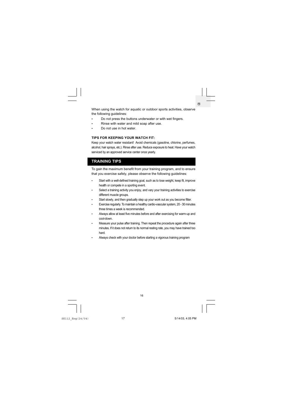 Oregon Scientific SE112 User Manual | Page 17 / 19