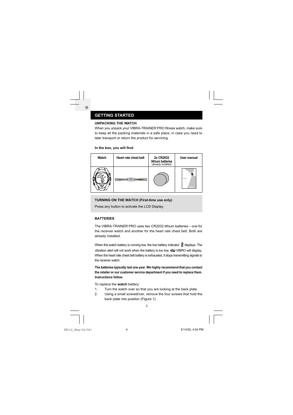 Oregon Scientific SE112 User Manual | Page 4 / 19