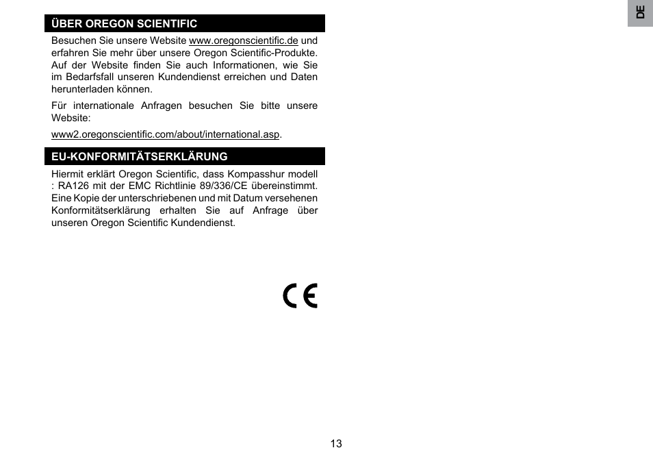 Oregon Scientific RA126 User Manual | Page 37 / 99