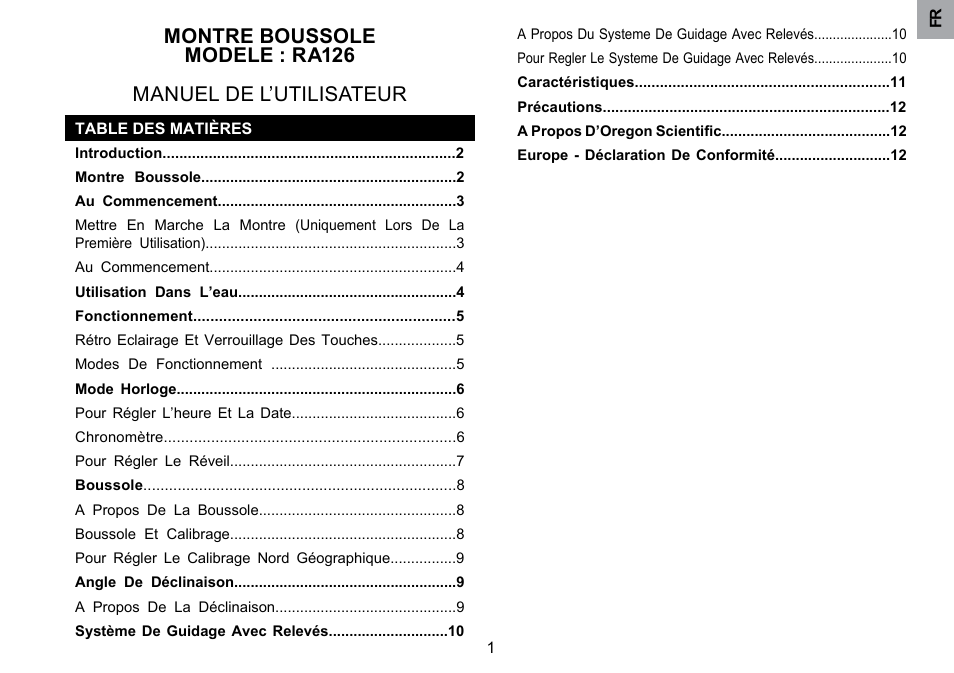 Oregon Scientific RA126 User Manual | Page 38 / 99