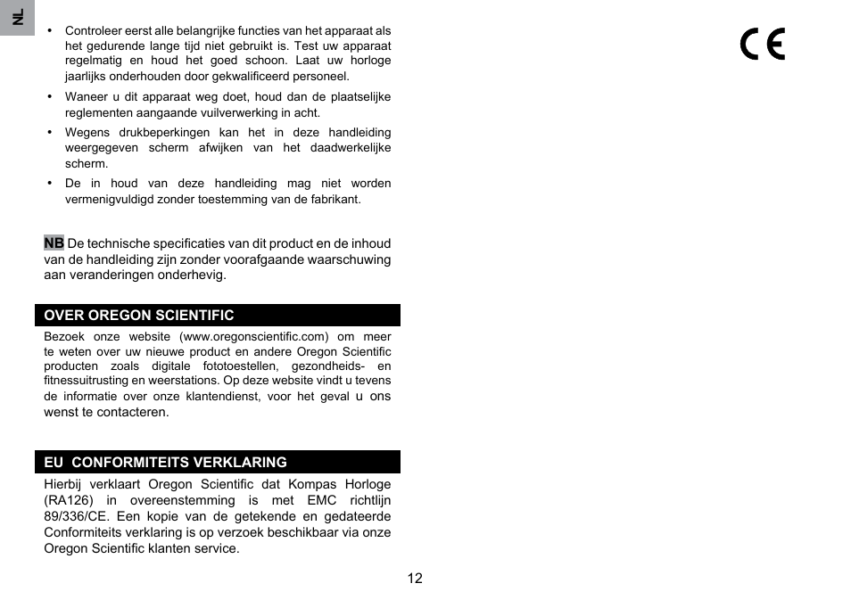 Oregon Scientific RA126 User Manual | Page 74 / 99