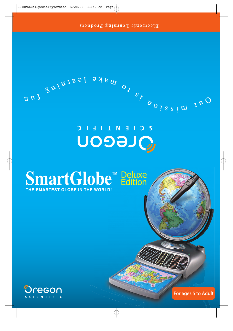 Oregon Scientific SmartGlobe AC/DC Adapter User Manual | 10 pages