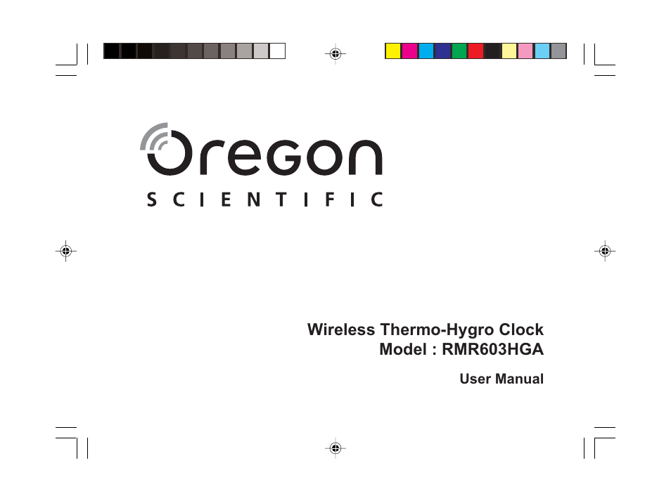 Oregon Scientific RMR603HGA User Manual | 17 pages