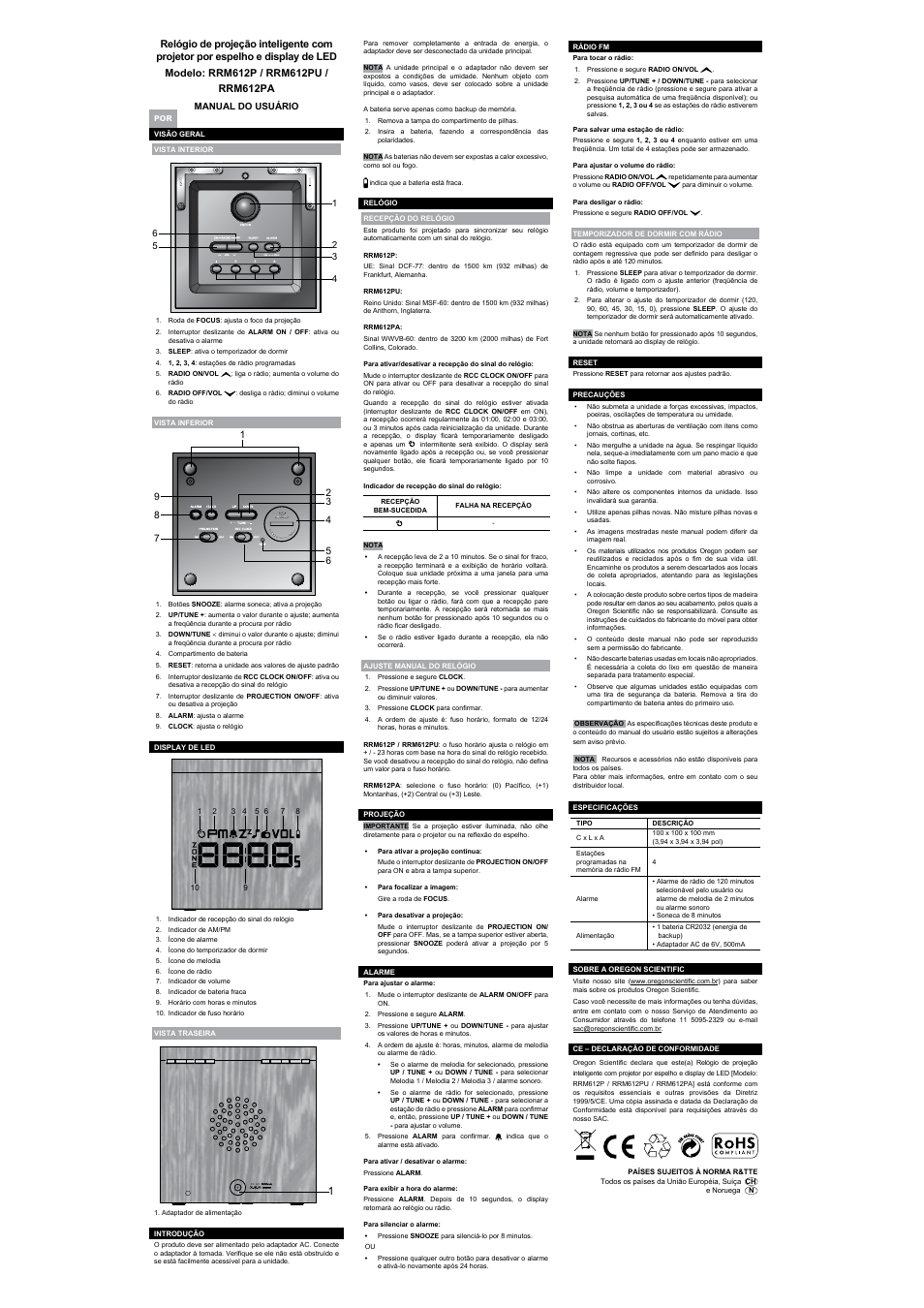 Oregon Scientific RRM612P User Manual | Page 7 / 8