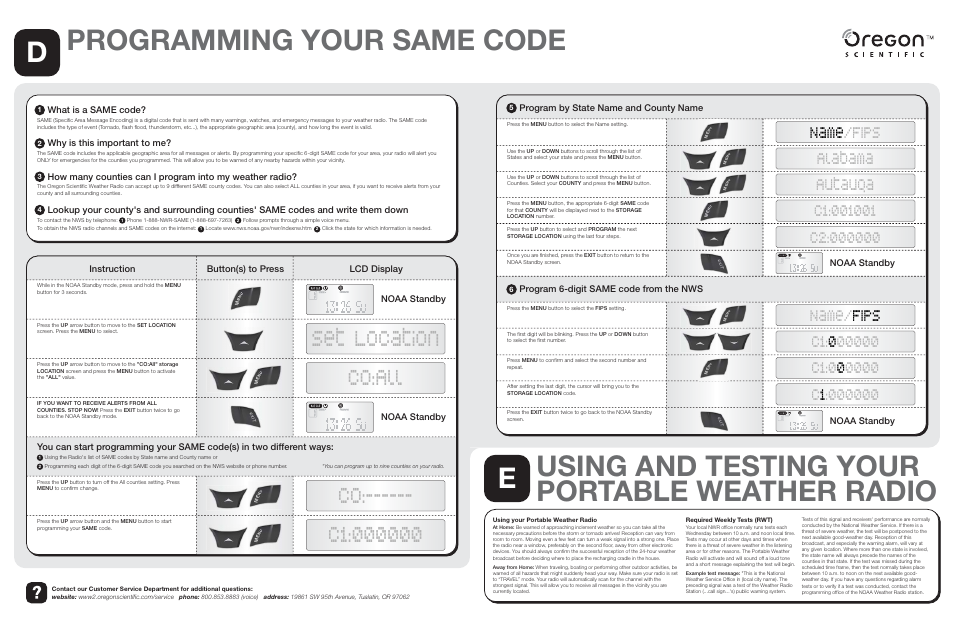 Oregon Scientific WRB603 User Manual | Page 2 / 2