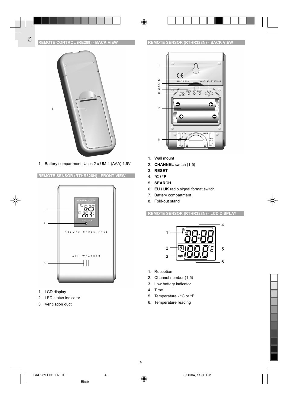 Oregon Scientific JUMBO BAR289 User Manual | Page 5 / 12