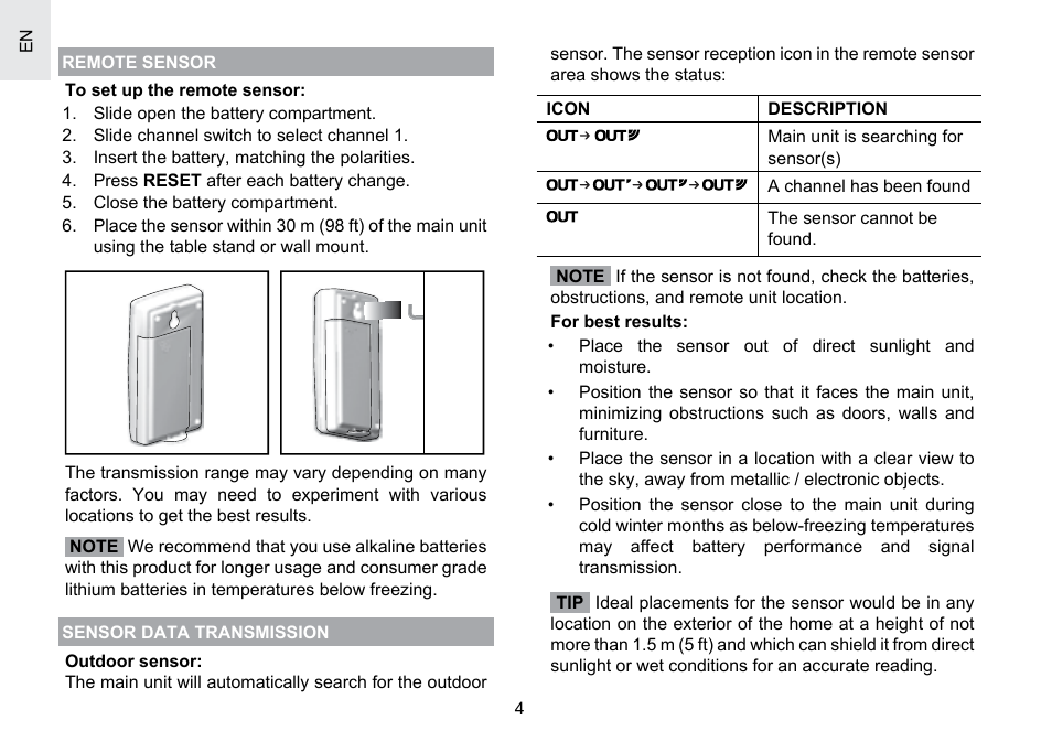 Oregon Scientific RMR391PU User Manual | Page 5 / 73