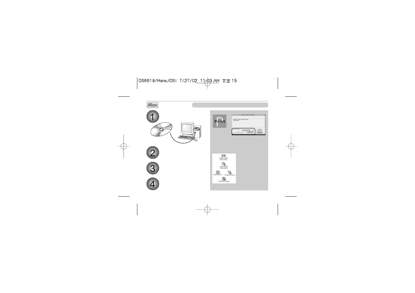 For macintosh | Oregon Scientific Digital Camera DS6618 User Manual | Page 15 / 36