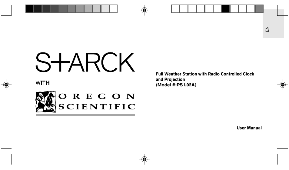 Oregon Scientific STARCK PS L02A User Manual | 28 pages