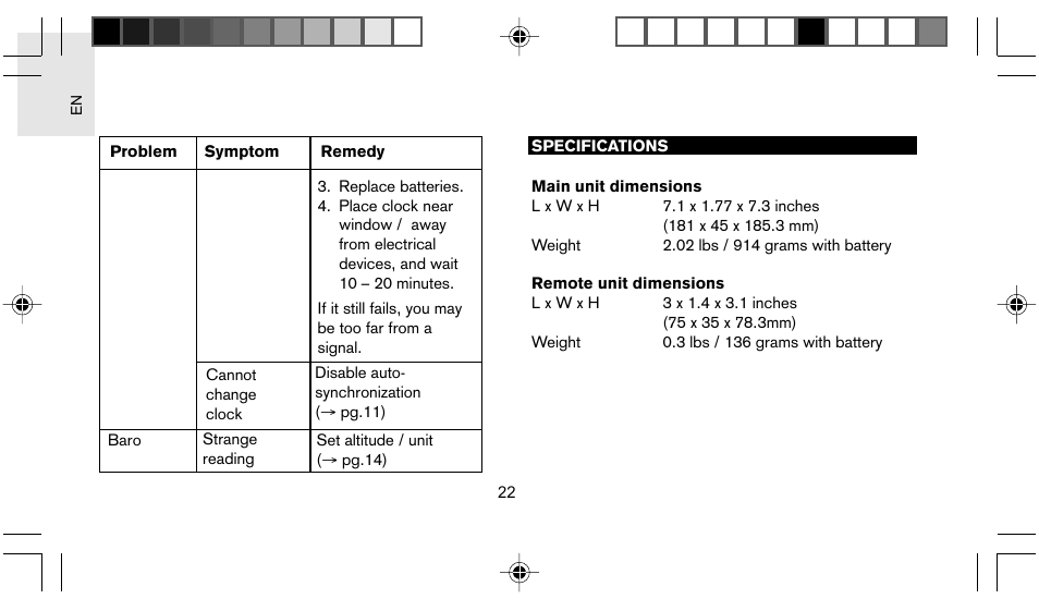 Oregon Scientific STARCK PS L02A User Manual | Page 23 / 28