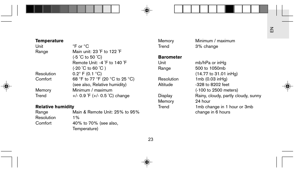 Oregon Scientific STARCK PS L02A User Manual | Page 24 / 28