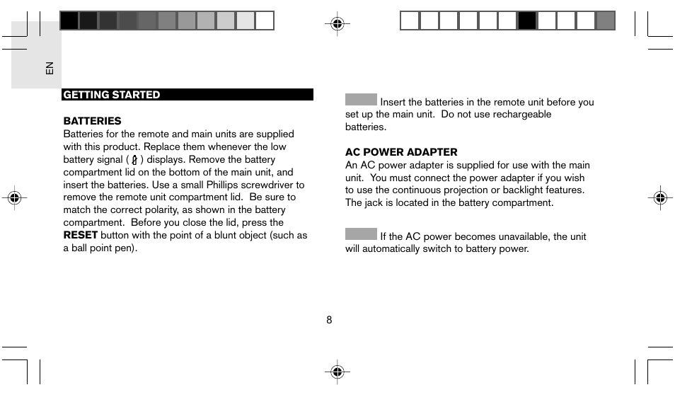 Oregon Scientific STARCK PS L02A User Manual | Page 9 / 28