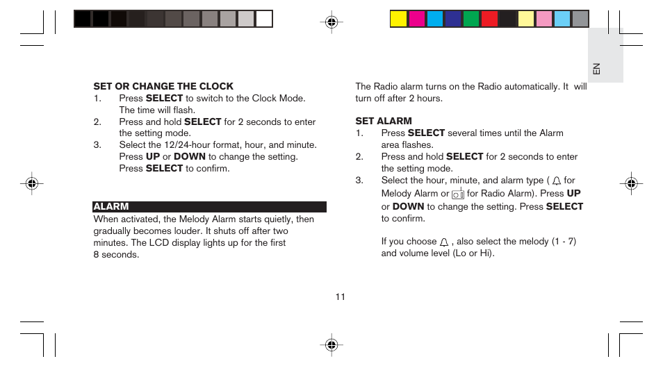 Oregon Scientific STARCK PS-M03 User Manual | Page 12 / 28