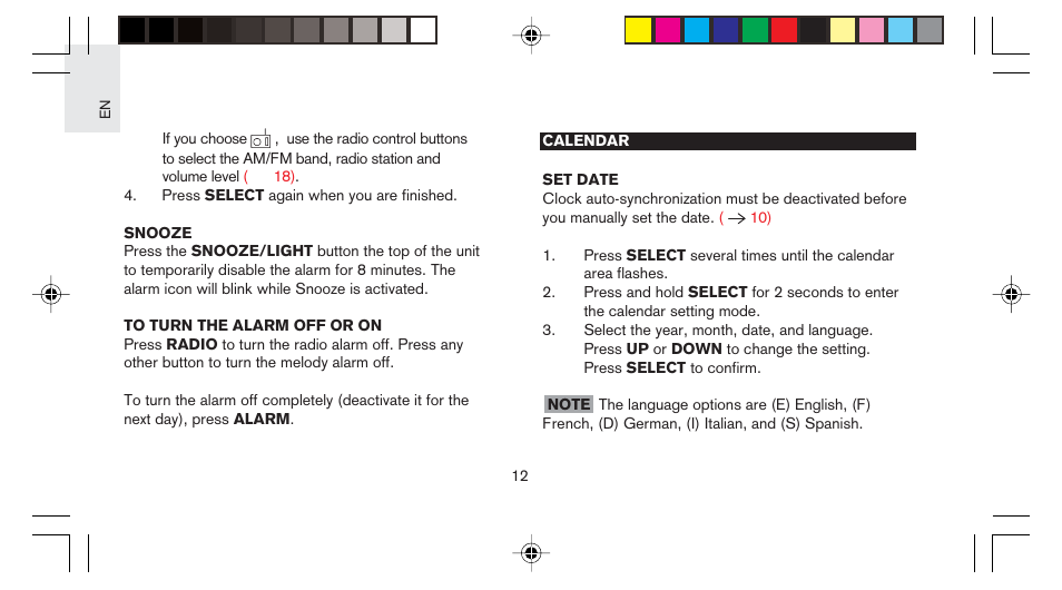 Oregon Scientific STARCK PS-M03 User Manual | Page 13 / 28