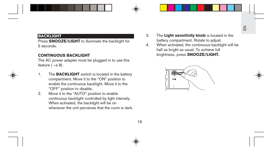 Oregon Scientific STARCK PS-M03 User Manual | Page 20 / 28
