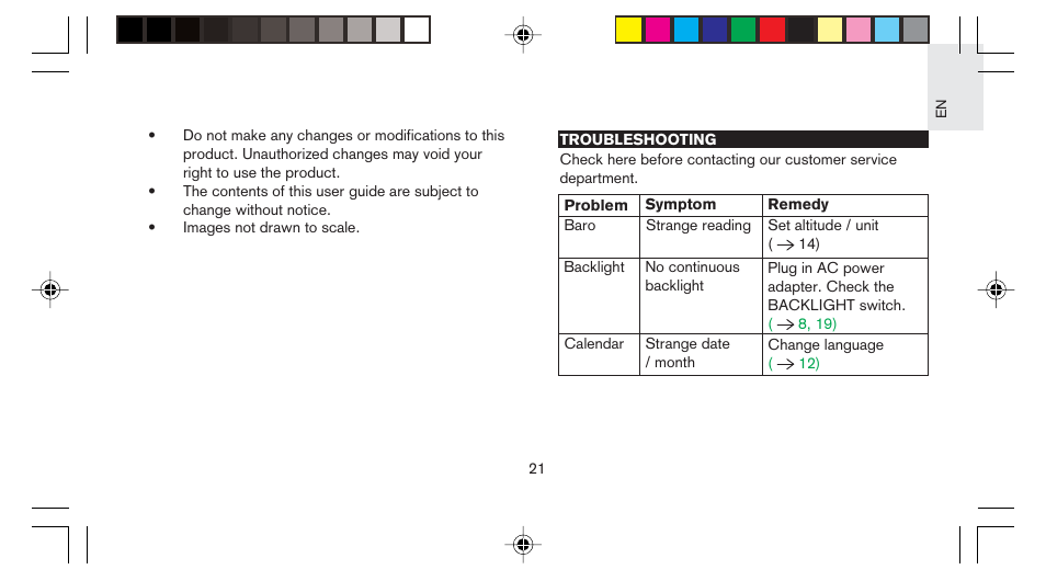 Oregon Scientific STARCK PS-M03 User Manual | Page 22 / 28