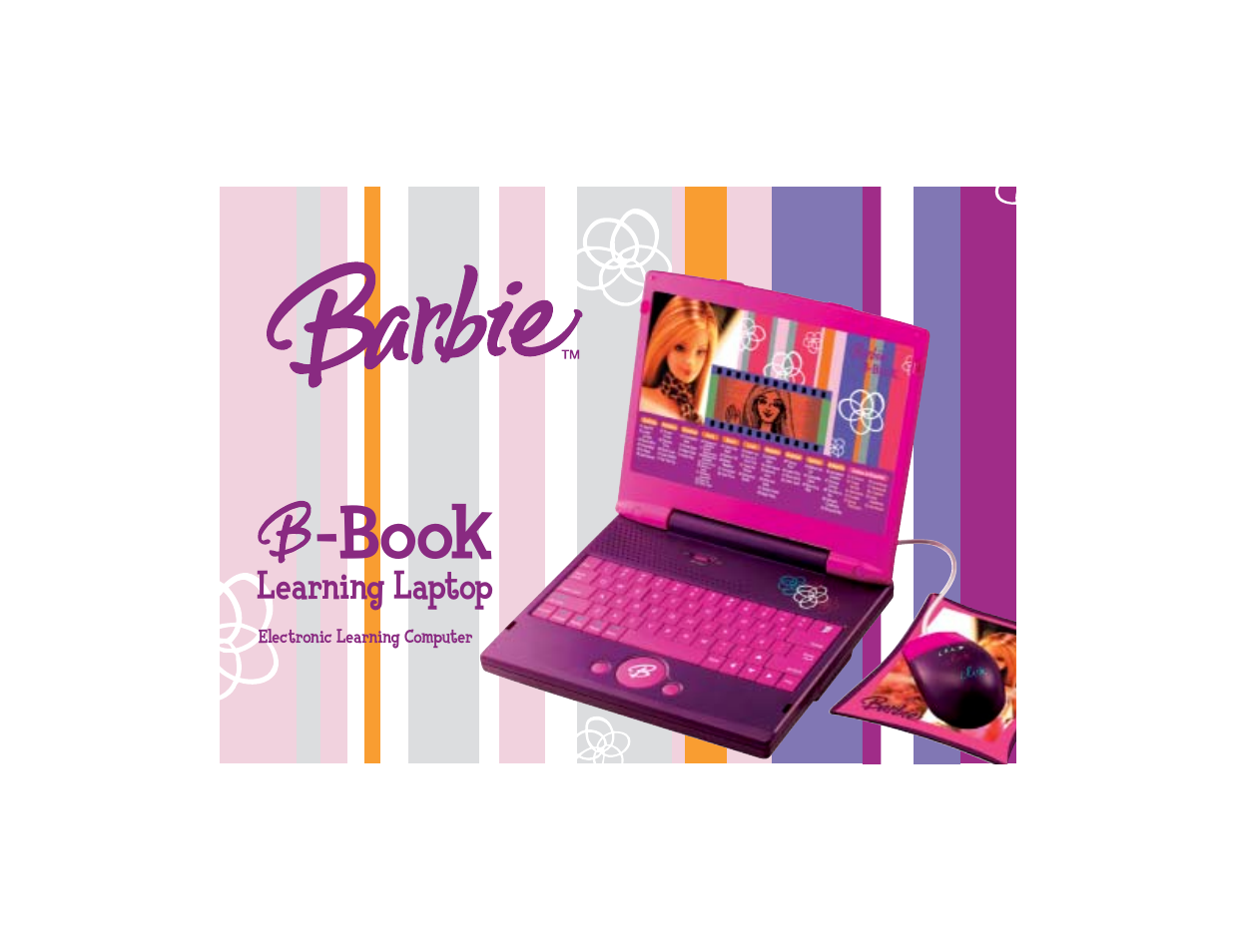 Book, Learning laptop | Oregon Scientific Barbie G068 User Manual | Page 2 / 28