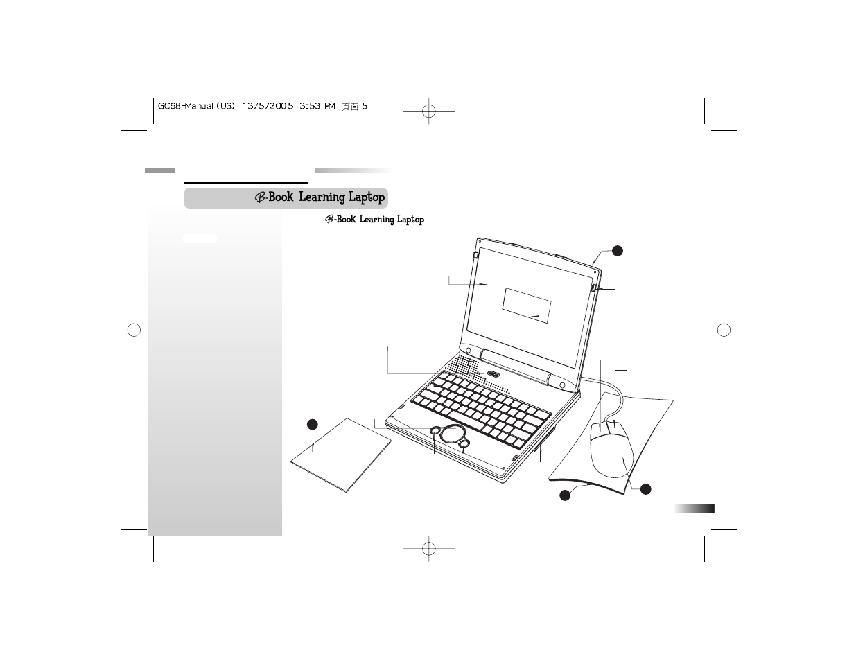 Chapter 1, About your, Book | Learning laptop | Oregon Scientific Barbie G068 User Manual | Page 5 / 28