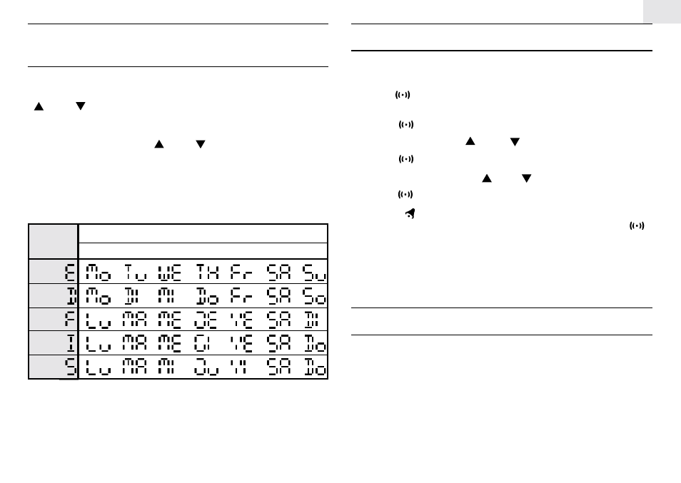 How to set and arm the alarm, How to stop an alarm, How to set the calendar clock manually | Oregon Scientific RMR232PHN User Manual | Page 9 / 11