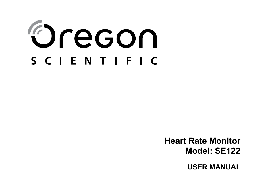 Oregon Scientific SE122 User Manual | 85 pages