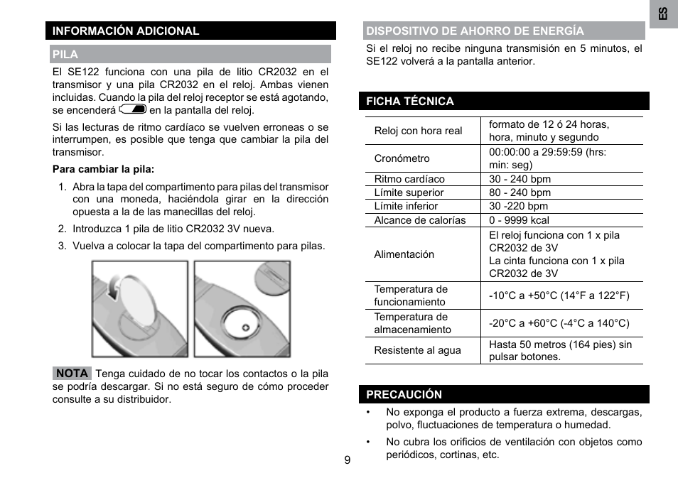 Oregon Scientific SE122 User Manual | Page 20 / 85