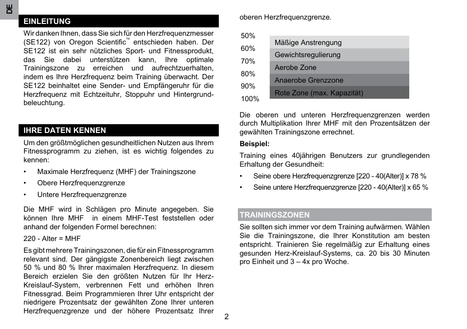 Oregon Scientific SE122 User Manual | Page 23 / 85