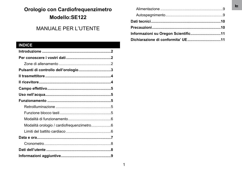 Oregon Scientific SE122 User Manual | Page 44 / 85