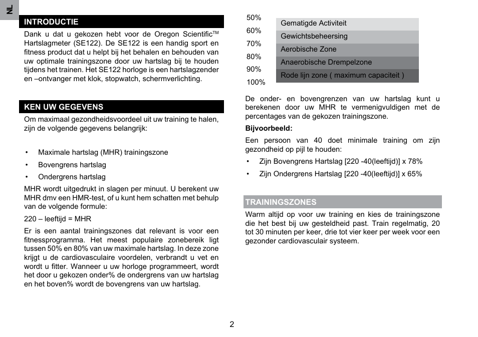 Oregon Scientific SE122 User Manual | Page 56 / 85