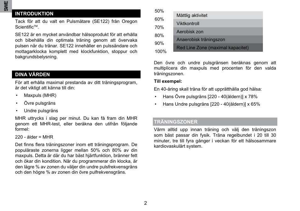 Oregon Scientific SE122 User Manual | Page 76 / 85
