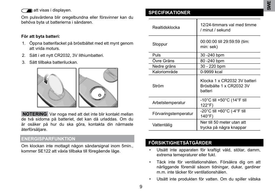 Oregon Scientific SE122 User Manual | Page 83 / 85
