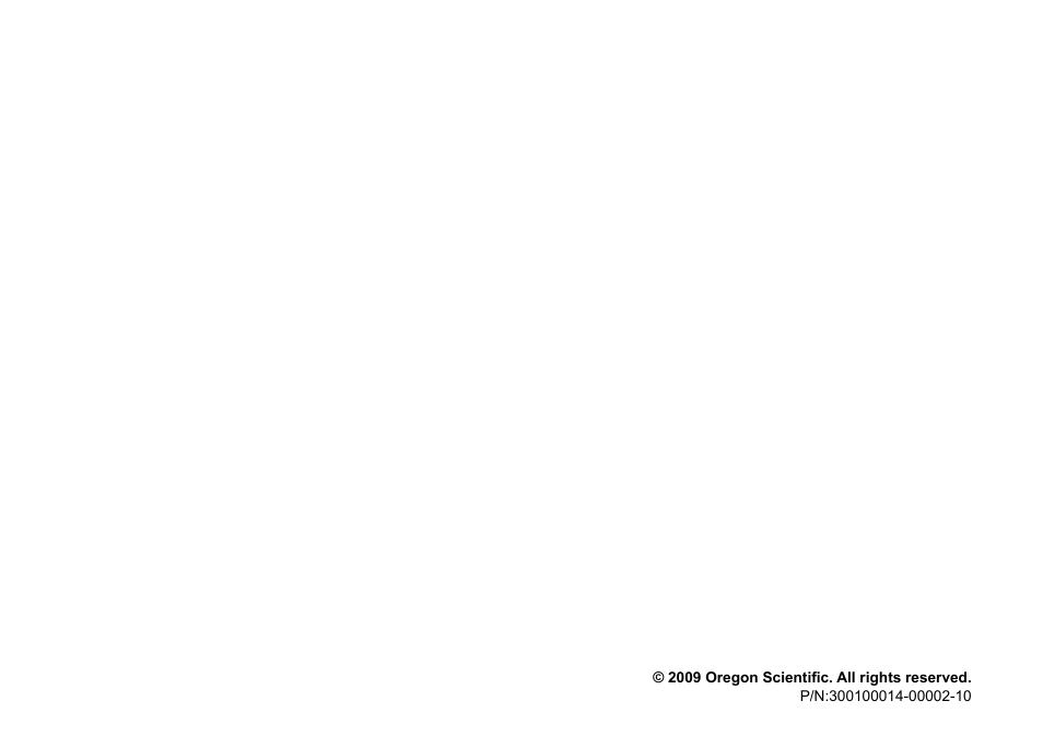 Oregon Scientific SE122 User Manual | Page 85 / 85