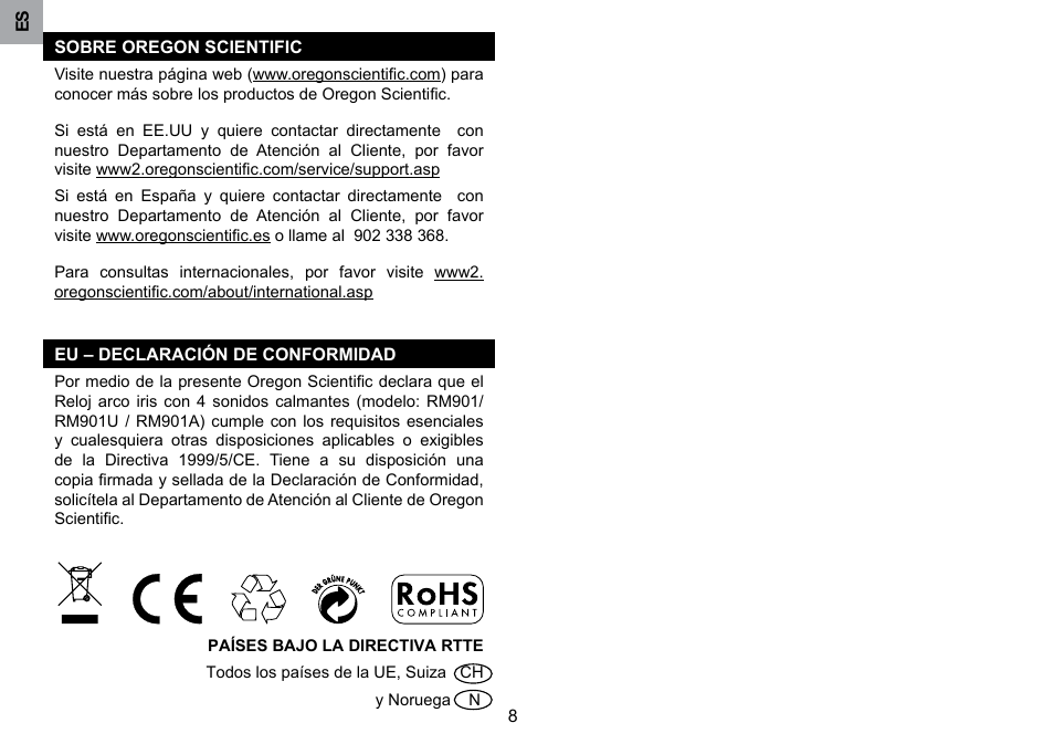 Oregon Scientific RM901A User Manual | Page 17 / 65