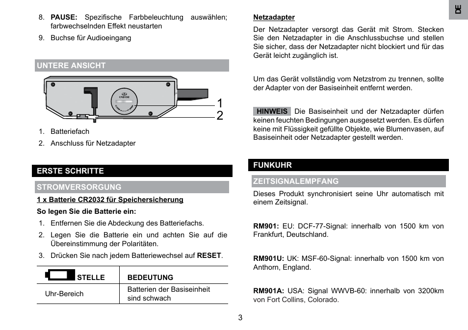 Oregon Scientific RM901A User Manual | Page 20 / 65