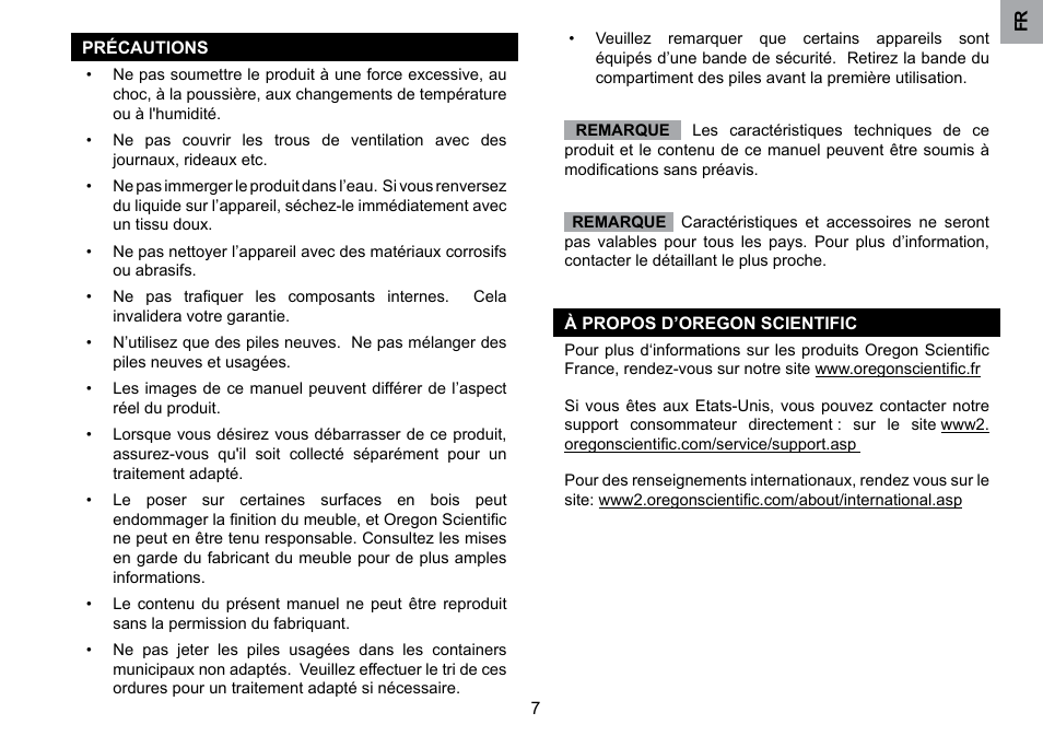Oregon Scientific RM901A User Manual | Page 32 / 65