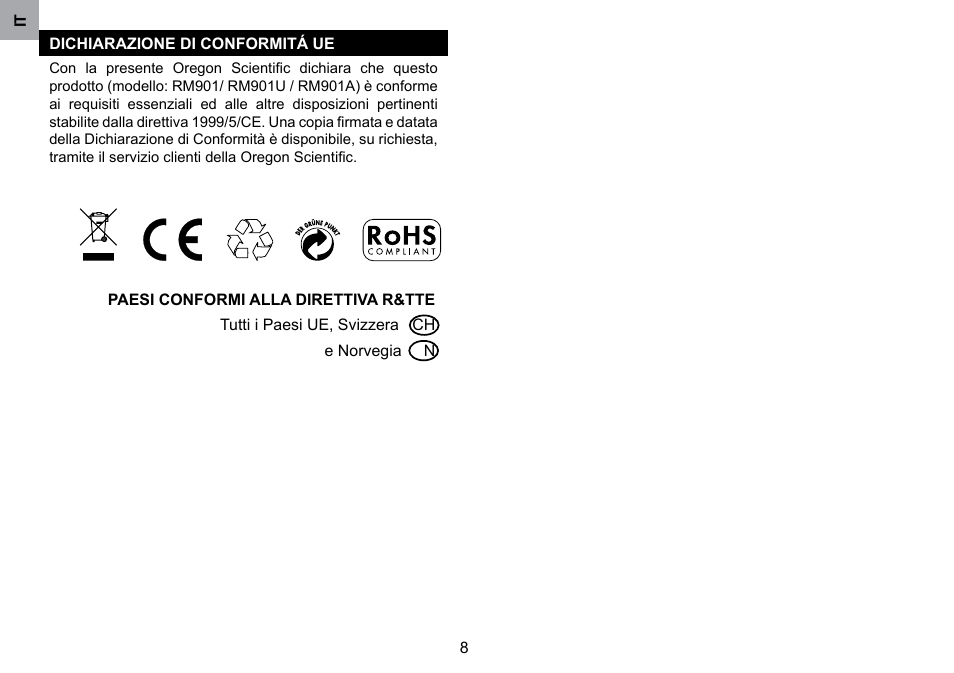 Oregon Scientific RM901A User Manual | Page 41 / 65