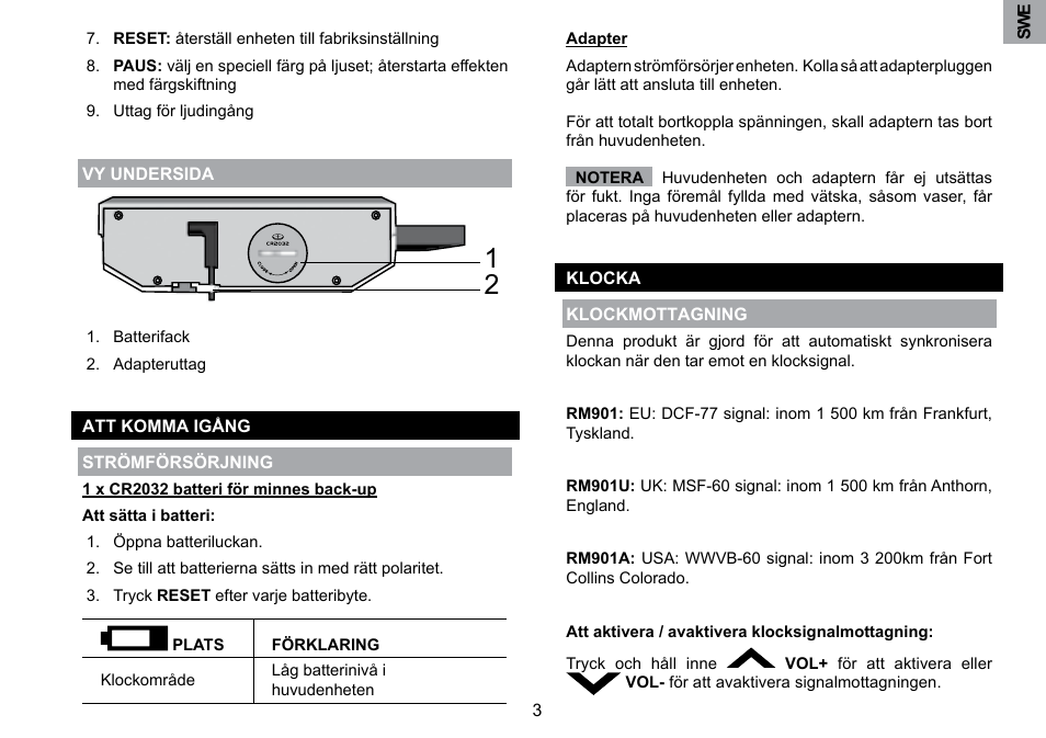 Oregon Scientific RM901A User Manual | Page 60 / 65