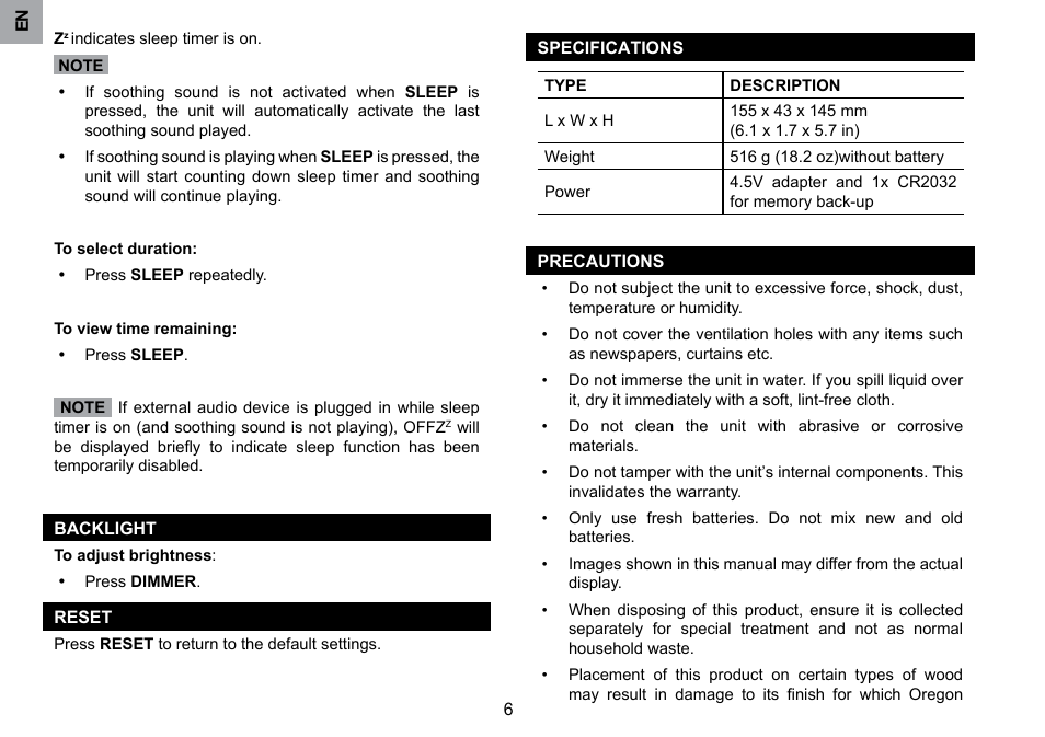 Oregon Scientific RM901A User Manual | Page 7 / 65