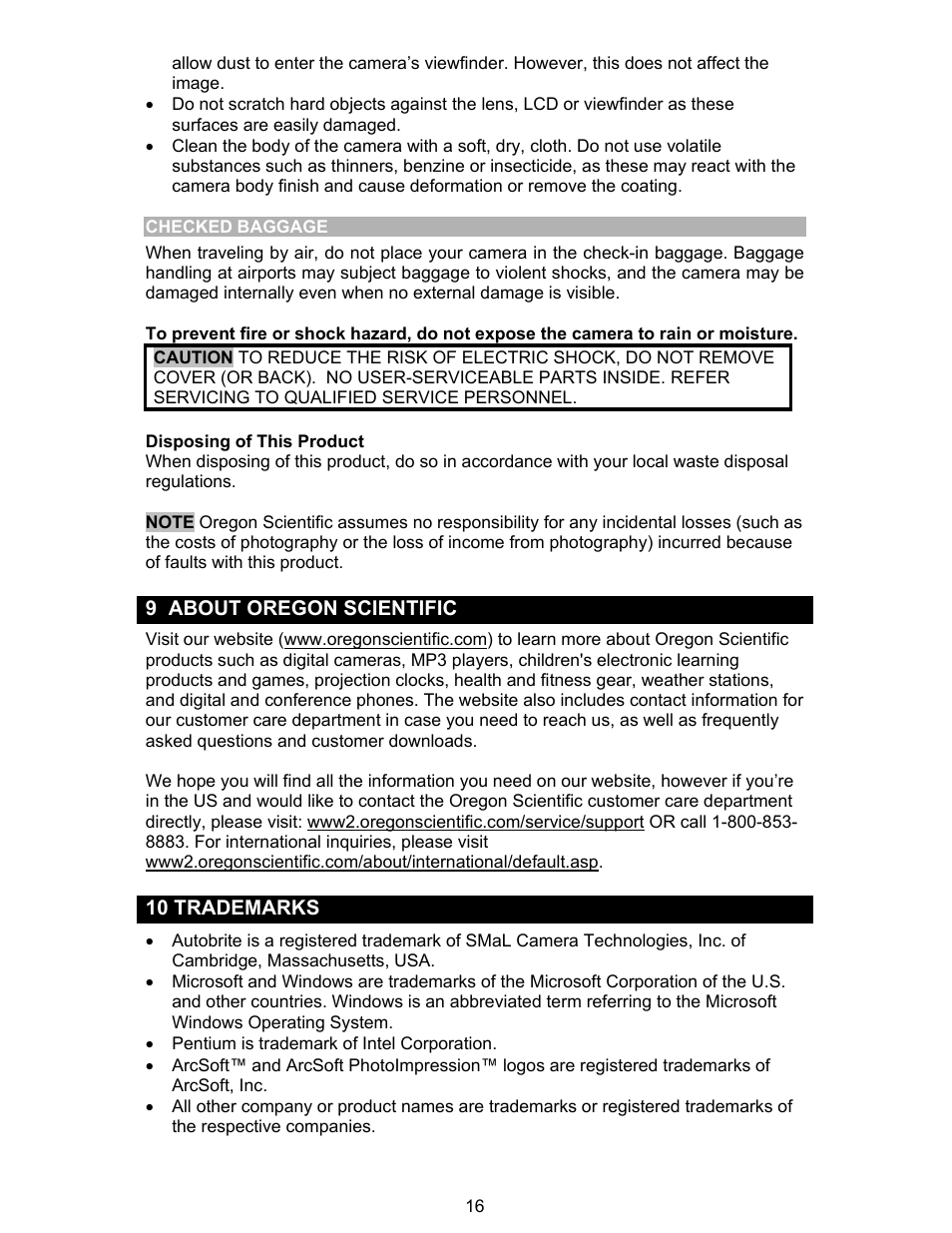 Oregon Scientific ULTRA SLIM DS6310 User Manual | Page 16 / 17