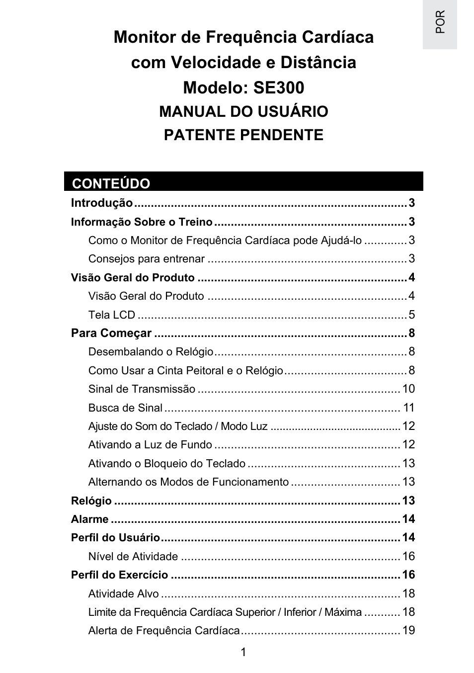 Manual do usuário patente pendente | Oregon Scientific SE300 User Manual | Page 235 / 311