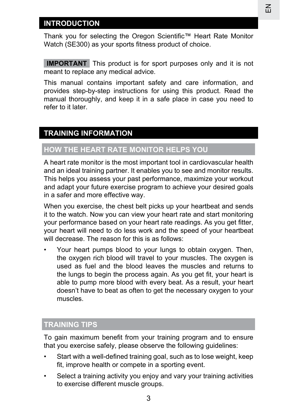 Oregon Scientific SE300 User Manual | Page 4 / 311