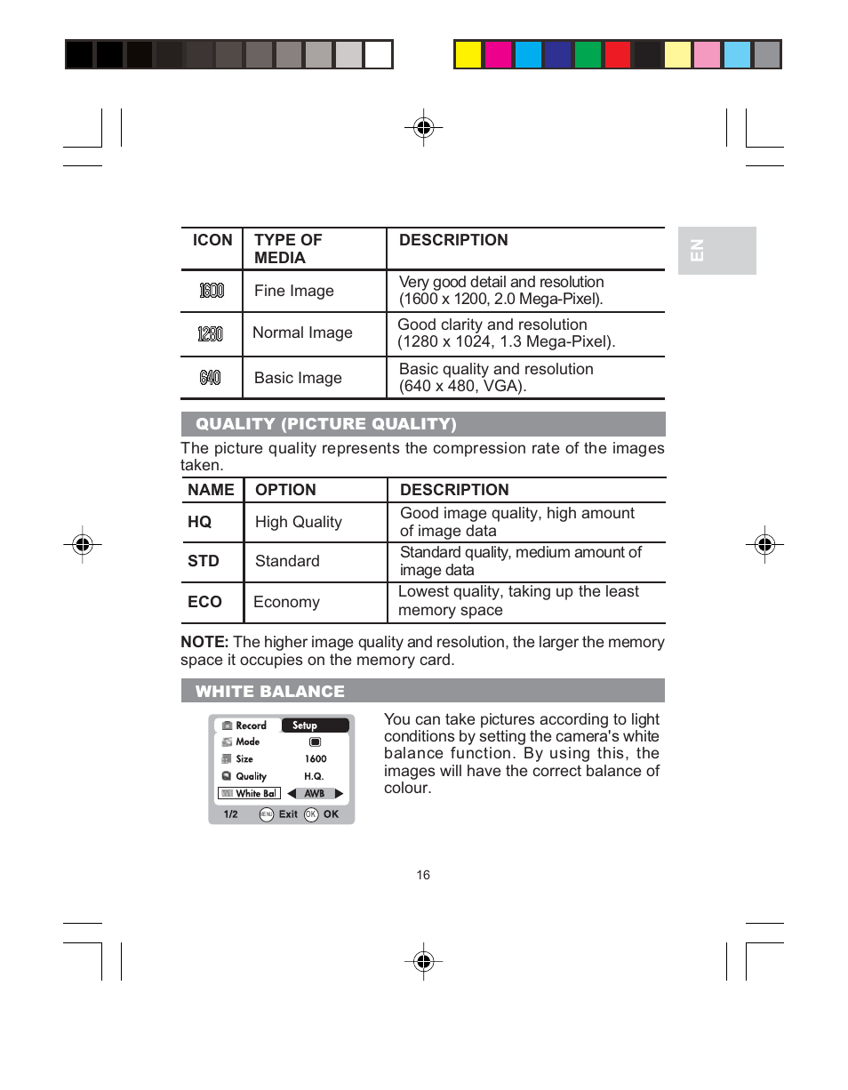 Oregon Scientific 3.0 MEGA-PIXEL DIGITAL CAMERA WITH JUMBO DISPLAY PV 100 User Manual | Page 20 / 42