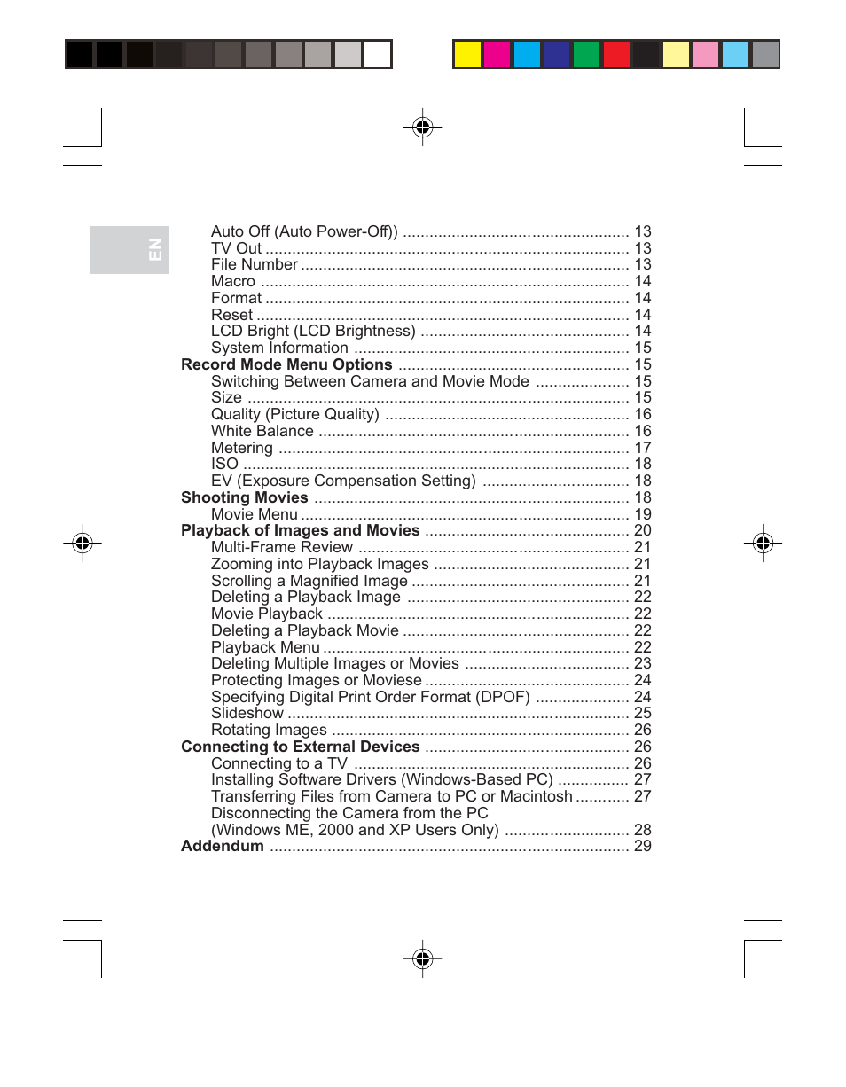 Oregon Scientific 3.0 MEGA-PIXEL DIGITAL CAMERA WITH JUMBO DISPLAY PV 100 User Manual | Page 3 / 42